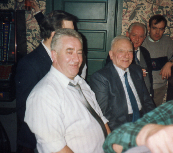 The late Peter Mullin picutred with the the late Michael Gormley and Joe Keys in the clubrooms in the 1990s